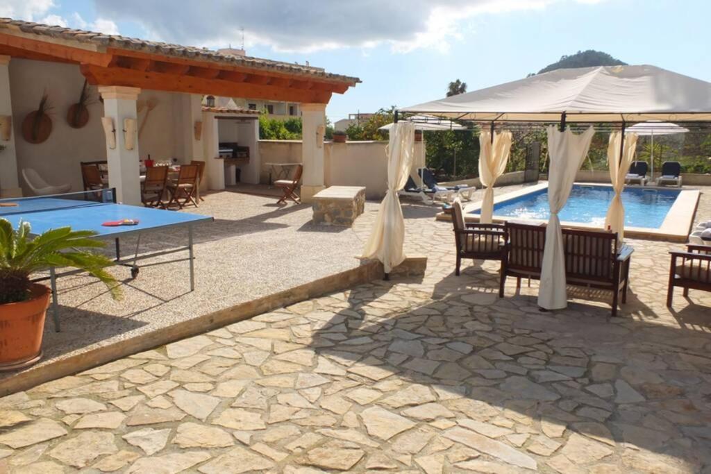 Villa Maria, Bonita Casa Con Jardin Y Piscina Privada En Andratx Exterior photo